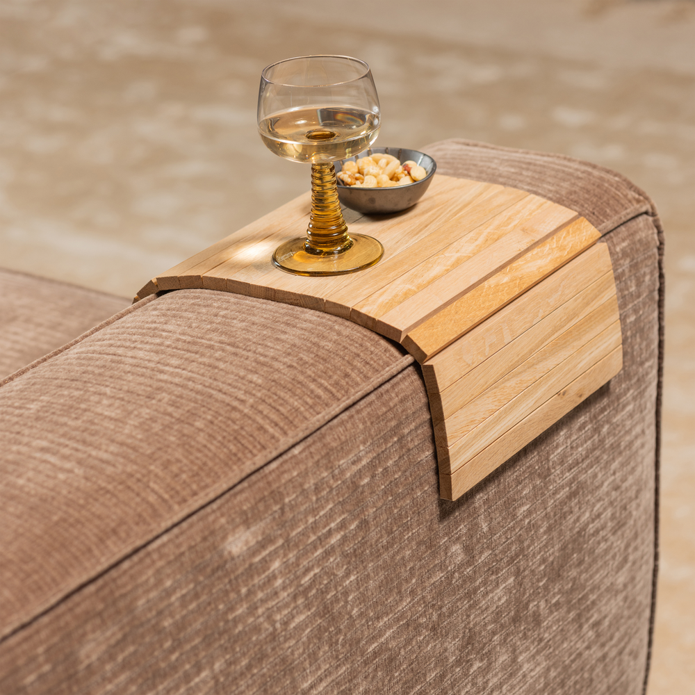 Oak tray. armrest flexible - M, room setting