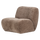 Nomu fauteuil craquelé velvet lichtbruin
