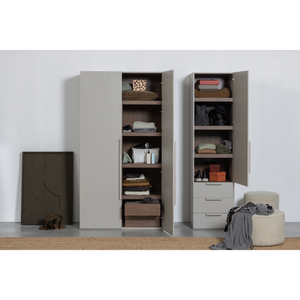 Rens 2-deurs hang/legkast greep lang noten/pebble grey, sfeerfoto