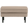 Rodeo hocker on legs velvet khaki