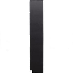 Finca shelves ouvertes bois 40 cm profond noir, vue de face