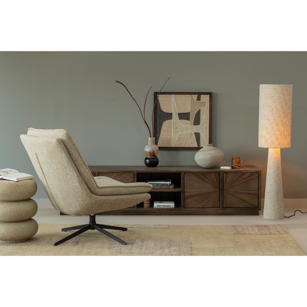 Milaro draaifauteuil naturel melange, sfeerfoto
