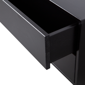 Finca meuble tv 75 cm bois profond noir, détail
