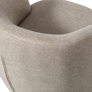Serra swivel chair woven fabric sand, detail