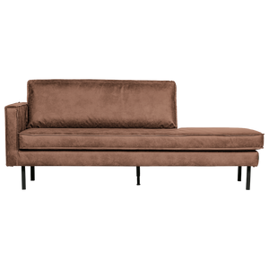 Rodeo daybed links ecoleer cognac, vooraanzicht