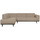 Statement hoekbank links bouclé beige