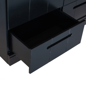 Connect armoire 3 portes + tiroirs noir, détail