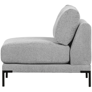 Couple loveseat element lichtgrijs, vooraanzicht