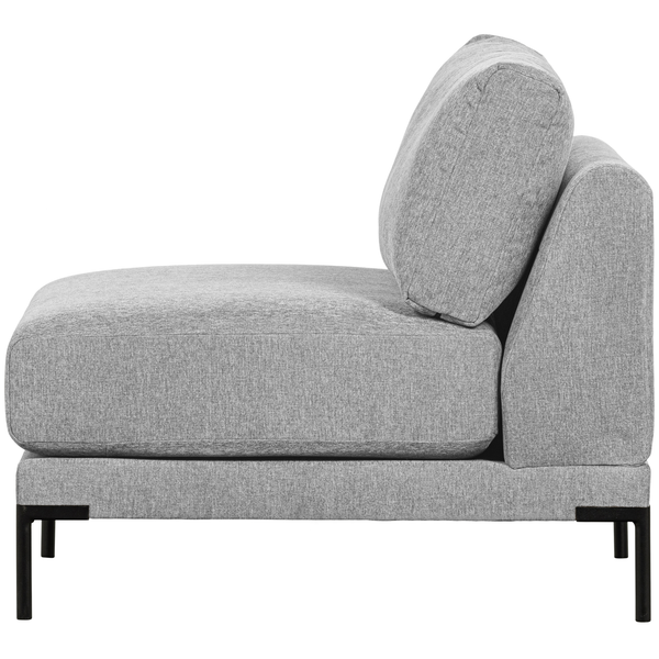 Couple loveseat element lichtgrijs, vooraanzicht