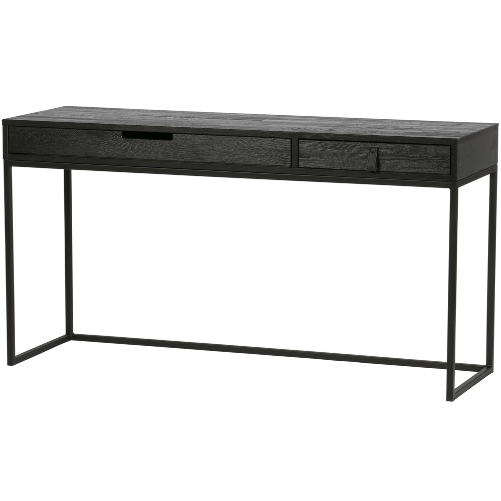 Silas bureau essen blacknight, schuin vooraanzicht