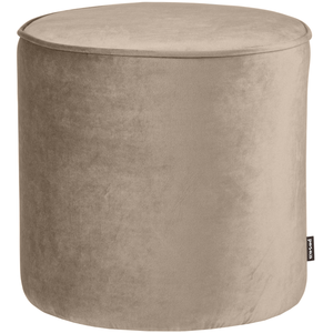 Sara puf high velvet khaki, front view