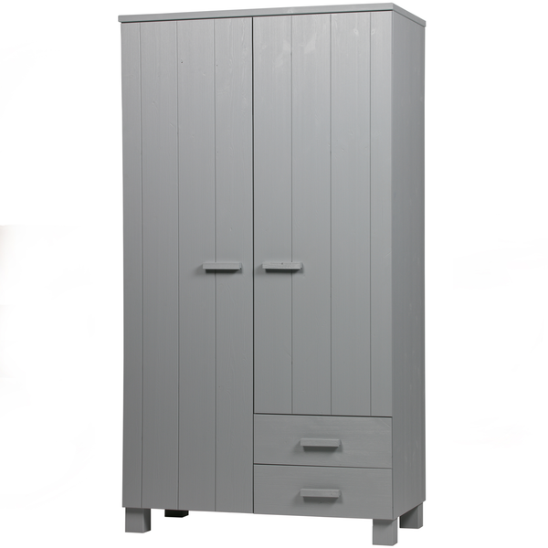 Dennis armoire à tiroirs pin béton gris, vue de face