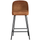 Vogue tabouret de bar 65 cm eco cuir cognac