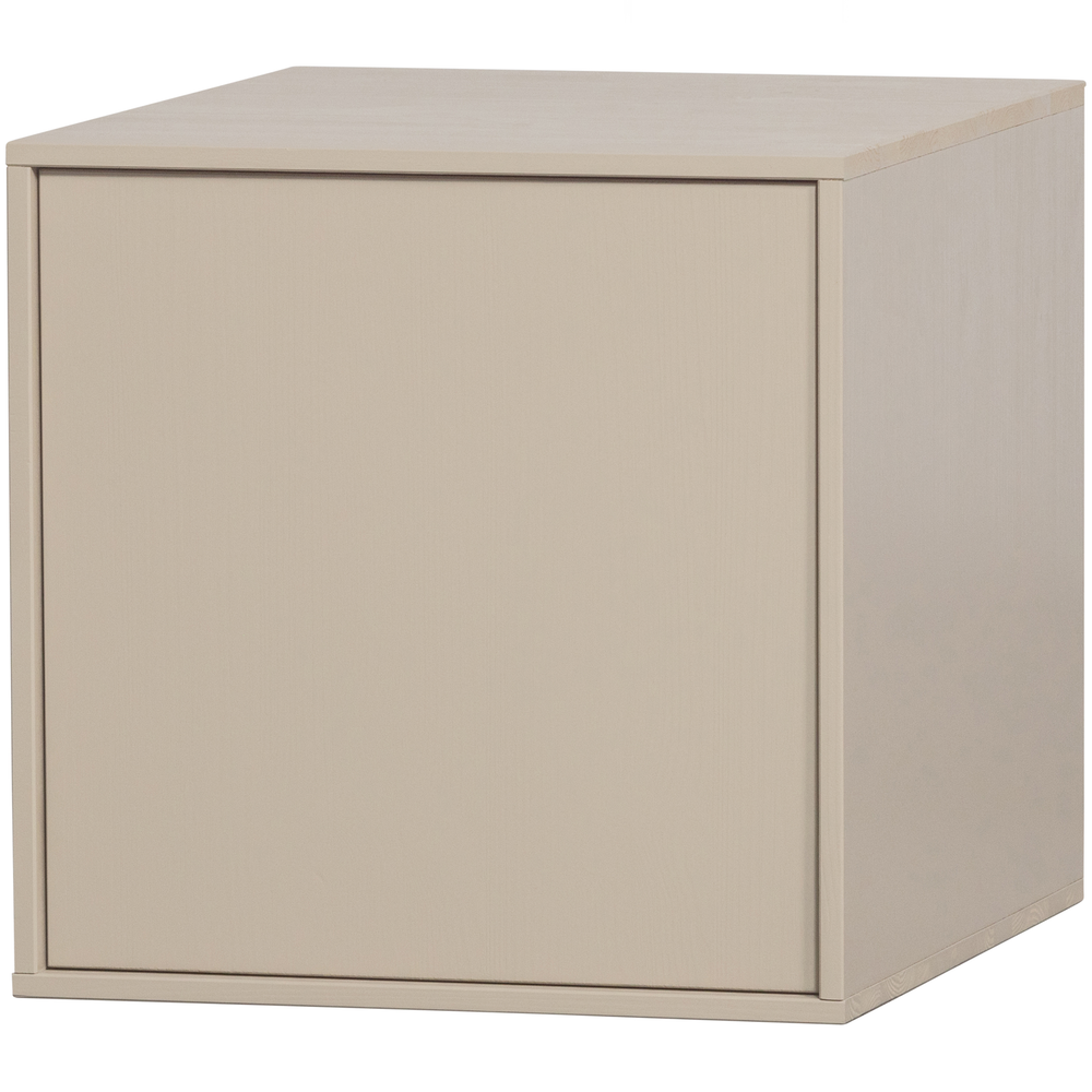 Daily Closet Single 50x50 cm grenen dakargrau, schuin vooraanzicht
