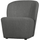 Lofty fauteuil bouclé acier gris
