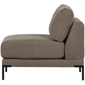 Couple loveseat element taupe, front view