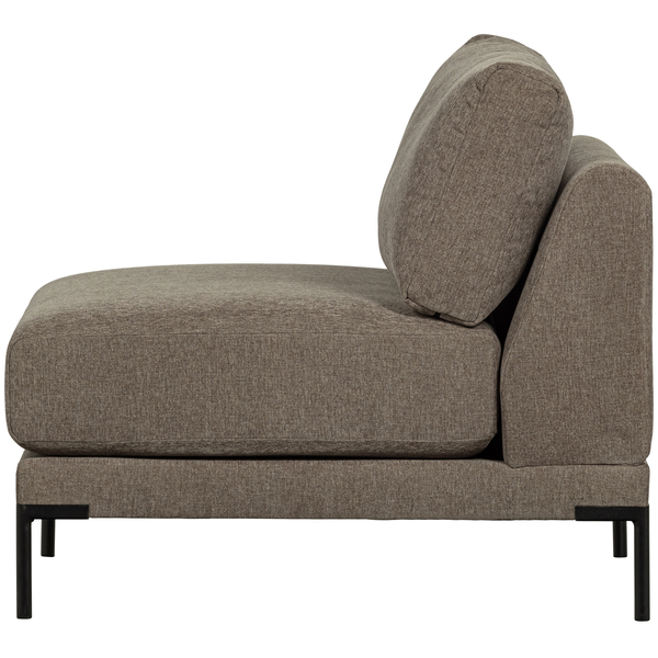 Couple loveseat element taupe, front view
