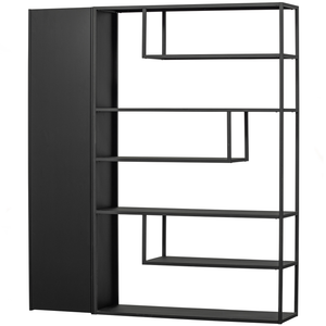 Teun armoire de rangement pin noir foncé, côté droit