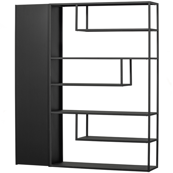 Teun armoire de rangement pin noir foncé, côté droit