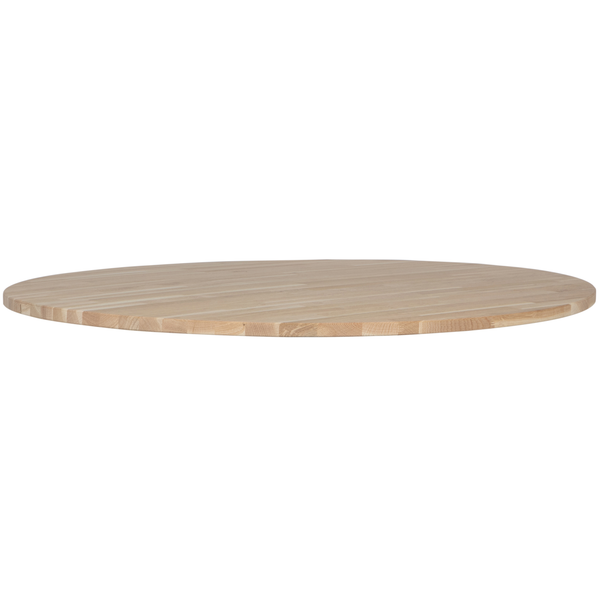 Tablo plateau de table rond en chêne Ø 120 cm non traité, vue de face