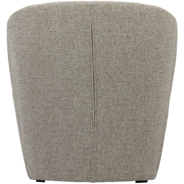 Lofty fauteuil naturel melange, vue de dos