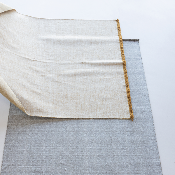 Weavly vloerkleed 170x240 cm wol lichtbruin/naturel, sfeerfoto
