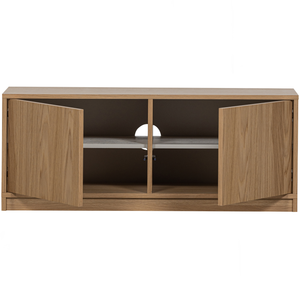Modulair bas-de-casse 110 cm chêne naturel mat, vue de face