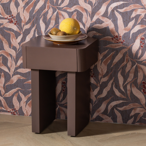 Sova night stand mango wood brown, room setting