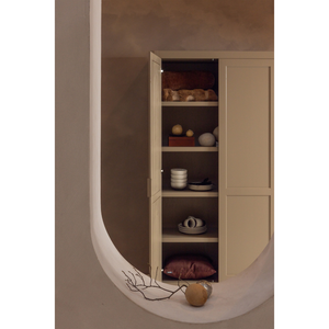 Gunnar storage cabinet pine mud, room setting