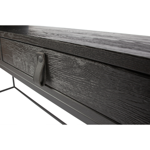Silas desk ash brushed blacknight, detail