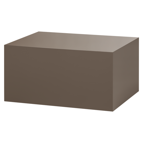Savo coffee table mdf high gloss mocha brown, angled front view