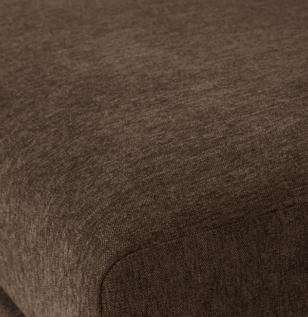 Couple loveseat element chocolate brown, detail