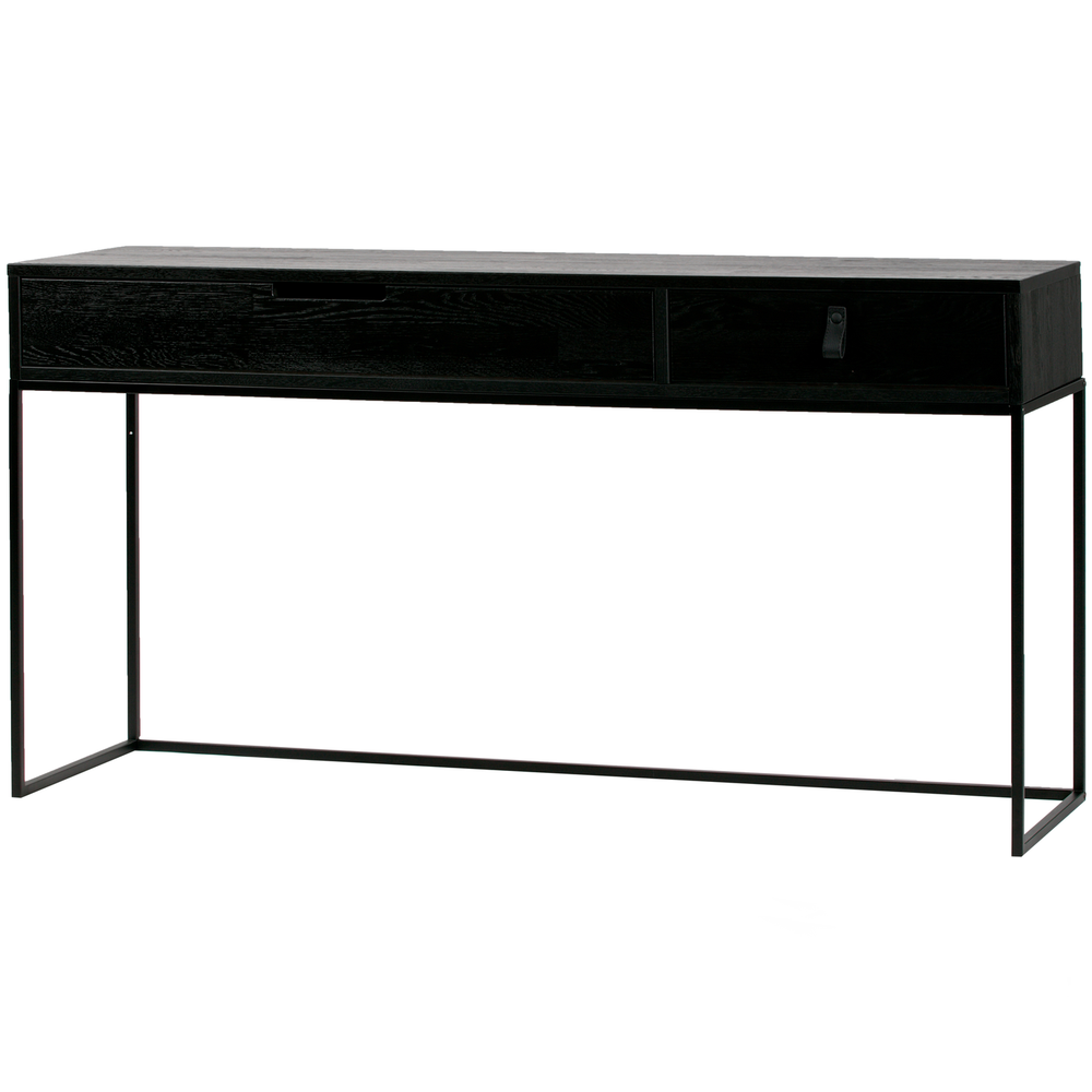 Silas sidetable essen blacknight, schuin vooraanzicht