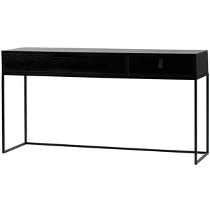 Silas sidetable essen blacknight, schuin vooraanzicht