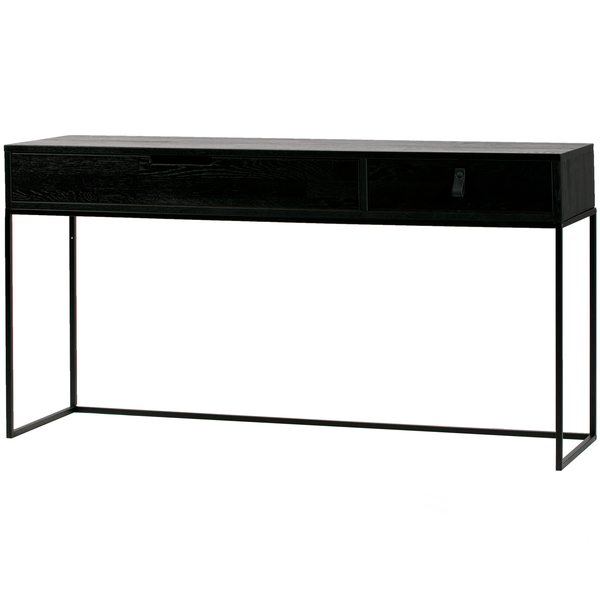 Silas sidetable essen blacknight, schuin vooraanzicht