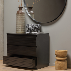 Bikkel stool wood natural 40xø28 cm, room setting