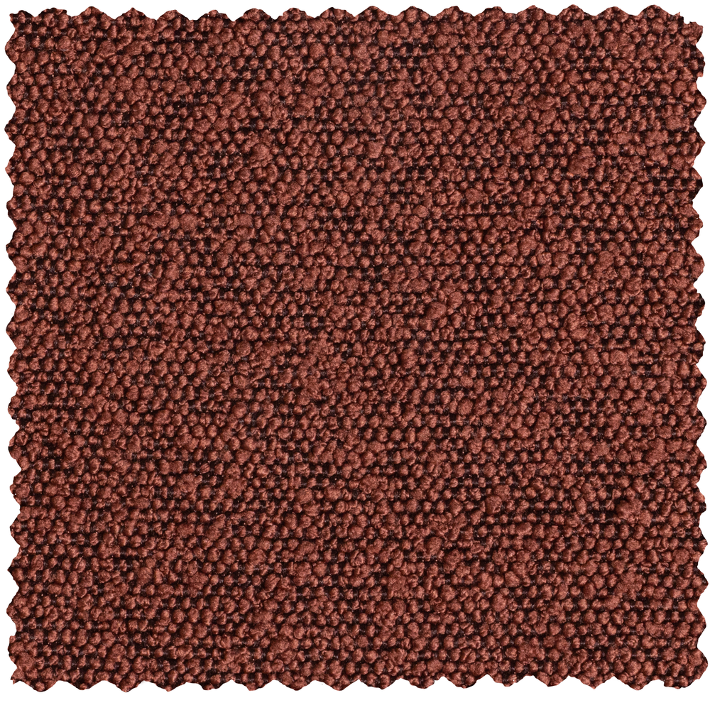 Statement 4-zits bank 280 cm bouclé kastanje, materiaaldetail