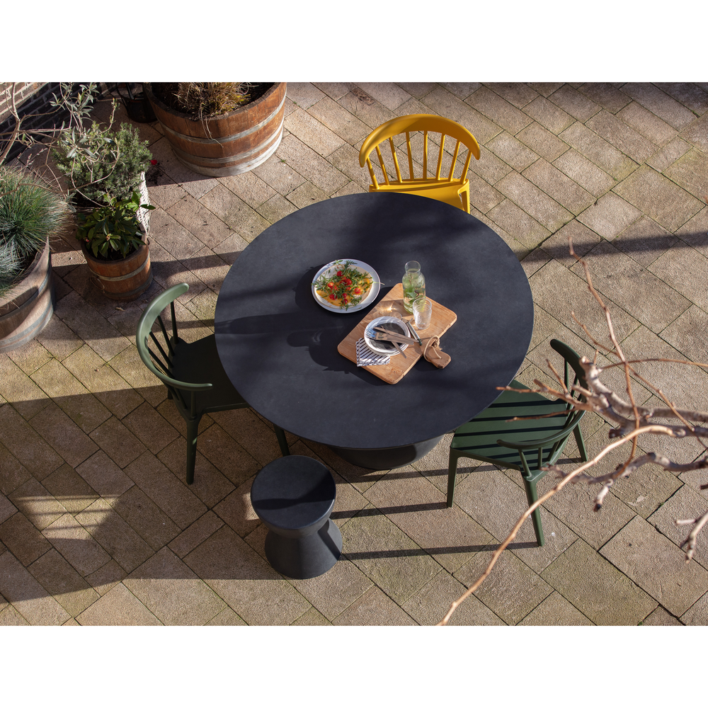 Dover kruk betonlook antraciet 45xø35 cm, sfeerfoto