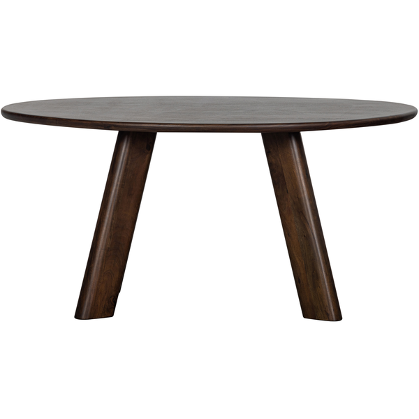 Roundly table à manger/bureau mangue noyer 160x110, vue de dos