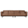 Statement 4-zits bank 280 cm ecoleer cognac