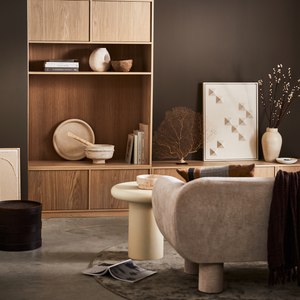 Modulair upper cabinet 110 cm oak natural matt, room setting