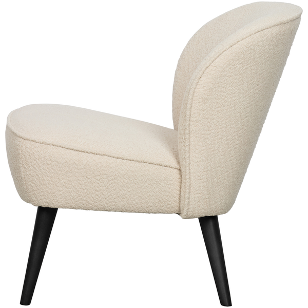 Sara armchair cream, front view