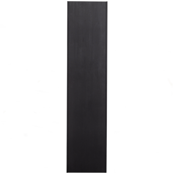 Teun armoire de rangement pin noir foncé, vue de face