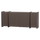 Brock dressoir 200 cm essen fineer middenbruin