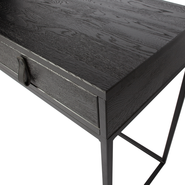 Silas desk ash brushed blacknight, detail