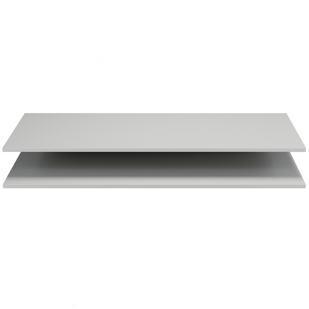 Legplanken set t.b.v. organize kast 62 cm grenen mist, vooraanzicht