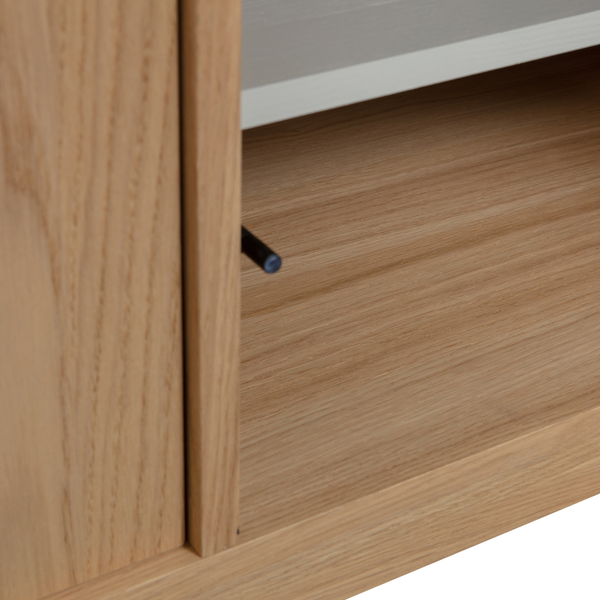 Modulair bas-de-casse 77 cm chêne naturel mat, détail
