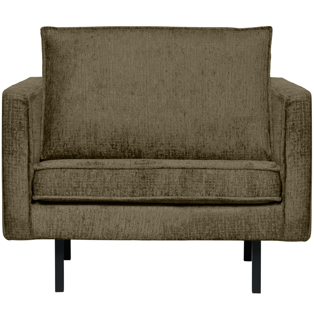 Rodeo fauteuil structure velvet bonsai, vooraanzicht