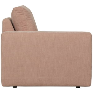 Family 1-seater element arm left pink, front view