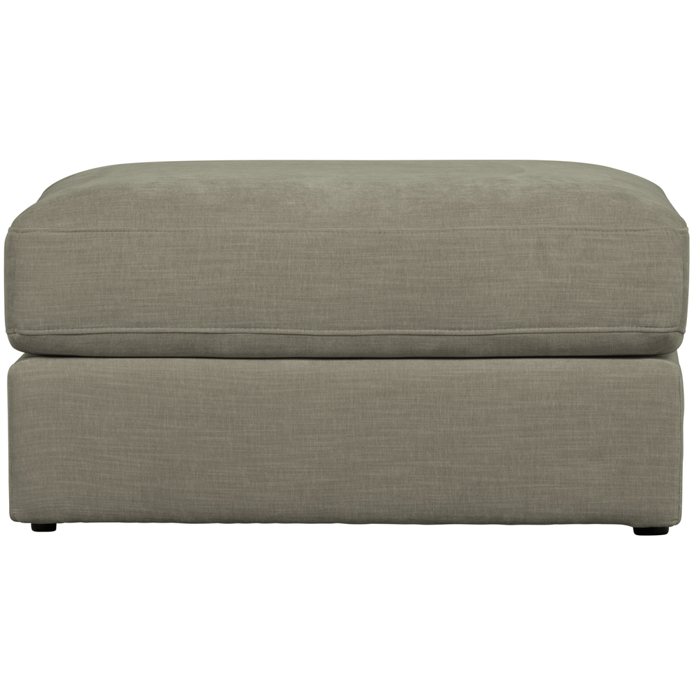 Family hocker warm grijs, vooraanzicht
